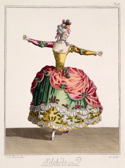 Costume pour Silphide dans le ballet des éléments, fin du XVIIIe siècle - Jean Baptiste Martin